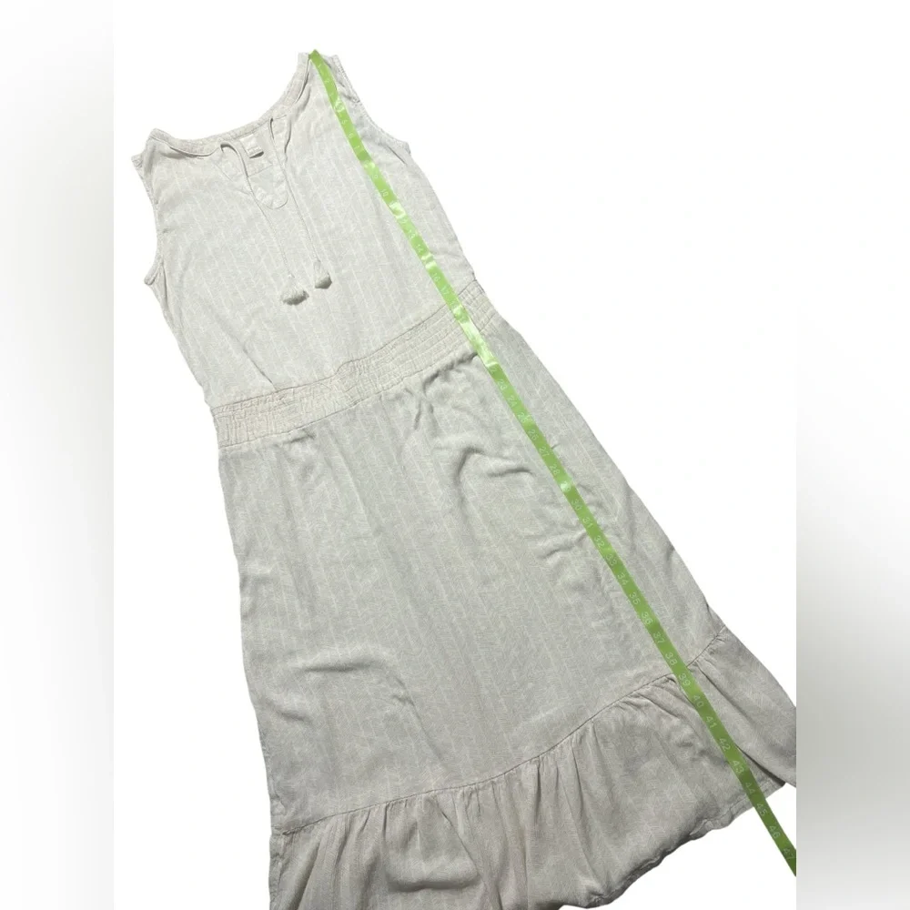 Ladies Prana Flowy Ruffled Sleeveless Maxi Dress Size Small - Picture 6 of 6